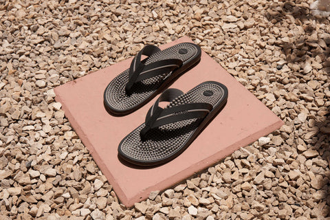 Reflexology sandals in outdoors Reflexology sandals in outdoors