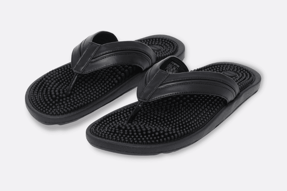 Zori thong black - front Zori thong black - front