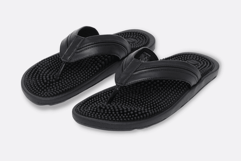 Zori thong black - front Zori thong black - front