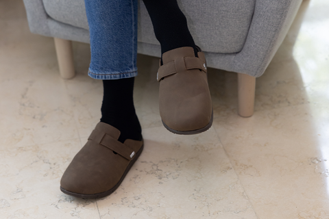 Chiba Reflexology Clogs Brown