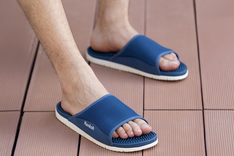 Tsuki Reflexology Sliders Blue