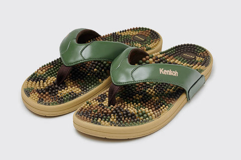 Genki Acupressure Thong Sandals Camouflage