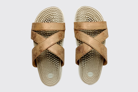 Kirei Metallic Reflexology Sandals