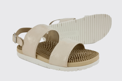 Sakura Metallic Reflexology Sandals