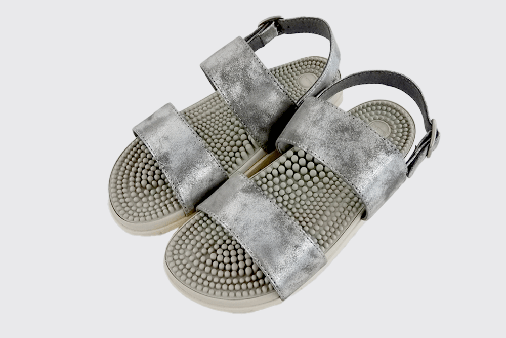 Sakura Metallic Reflexology Sandals