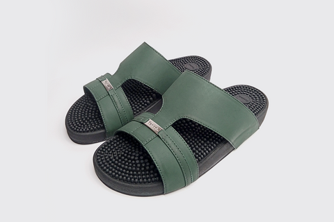 Sendai Moss Green Reflexology Sandal