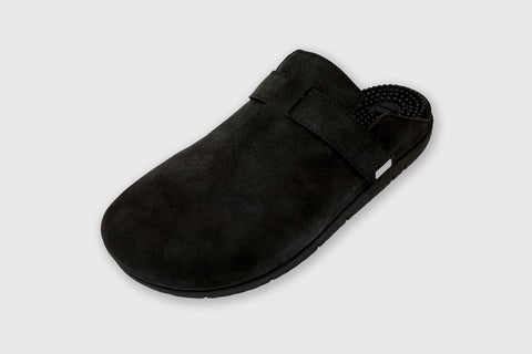 Chiba Plush Black Reflexology Sandal